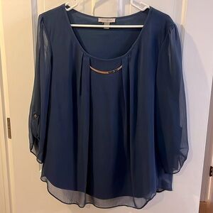 Ladies navy blue blouse